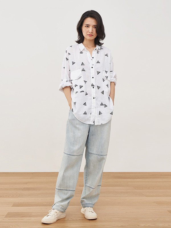 斯琴女装2022秋冬季白色衬衫