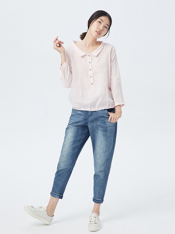 斯琴女装2022秋冬季灰色衬衫