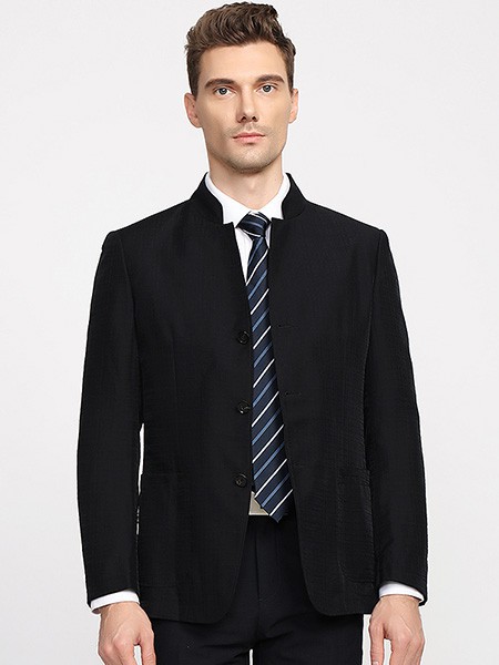 杰凡尼男装2022秋冬季黑色西装