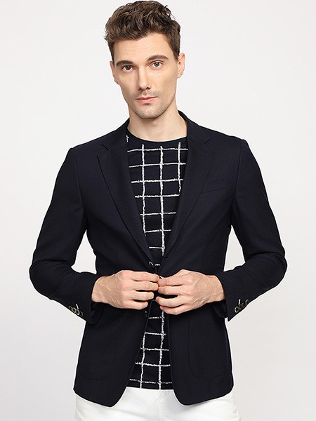 杰凡尼男装2022秋冬季黑色T恤