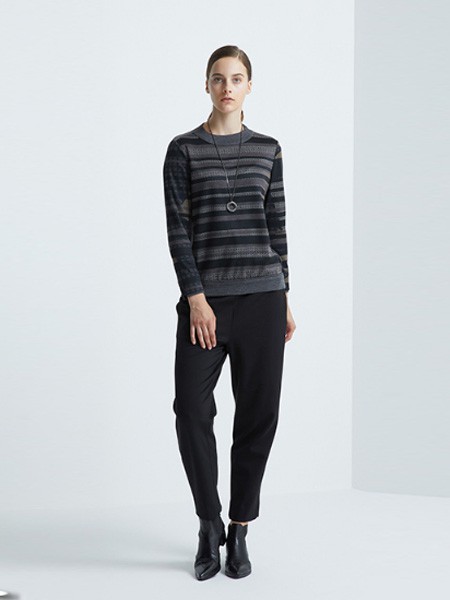 柯罗芭/KLOVA女装2022秋冬季黑色长裤