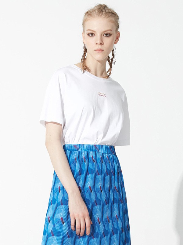 玛丝菲尔素2022春夏季白色T恤