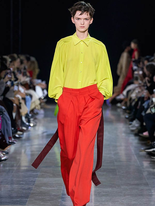 Rochas女装2022秋冬季黄色衬衫