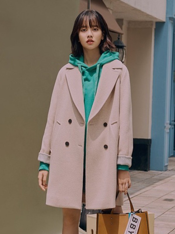 猫姐女装2022秋冬季白色大衣