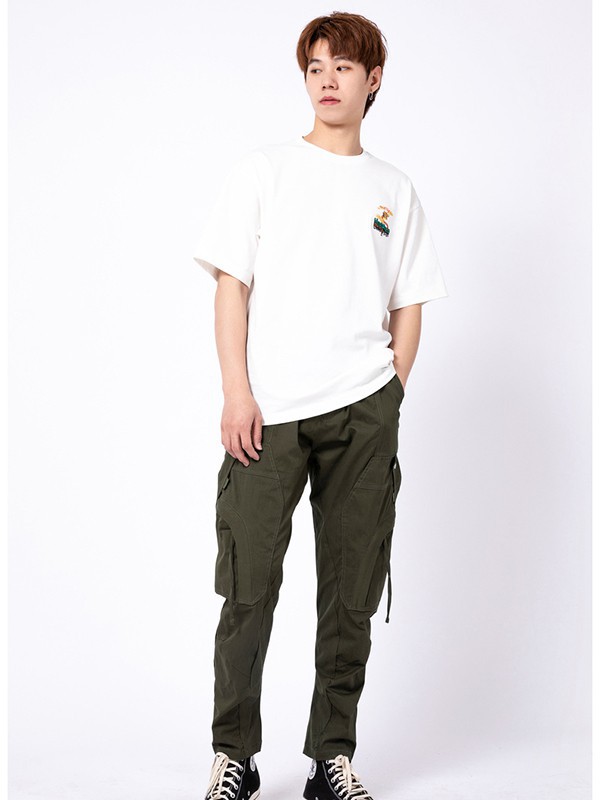 汉哲思男装2022秋冬季白色T恤