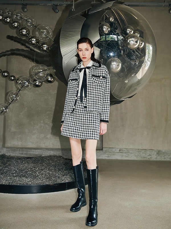 碧淑黛芙2022秋冬季灰色套装