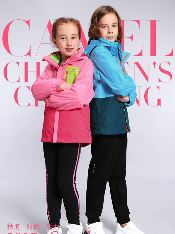 小骆驼2022秋冬季蓝色棉服