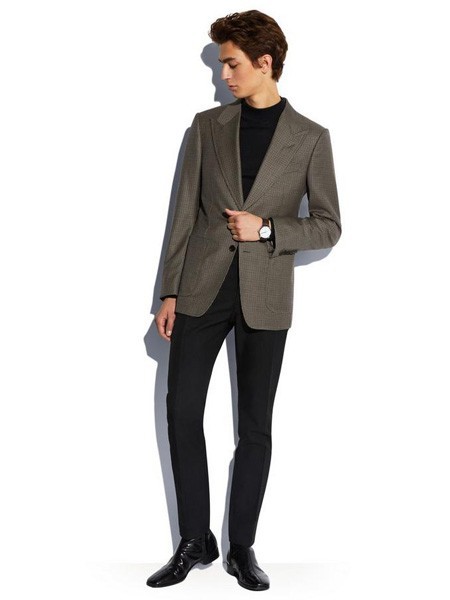 汤姆·福特女装2022秋冬季黑色长裤