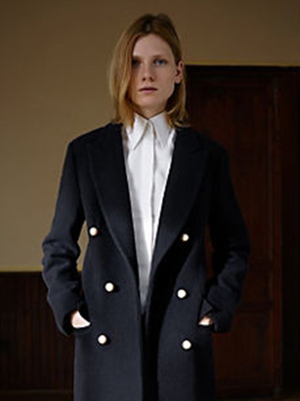 赛琳女装2022秋冬季白色长裙