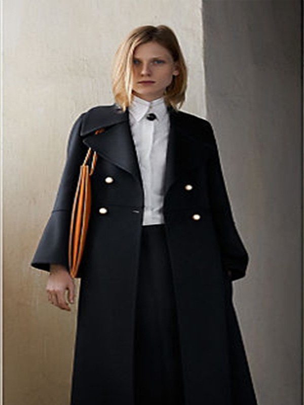 赛琳女装2022秋冬季黑色大衣