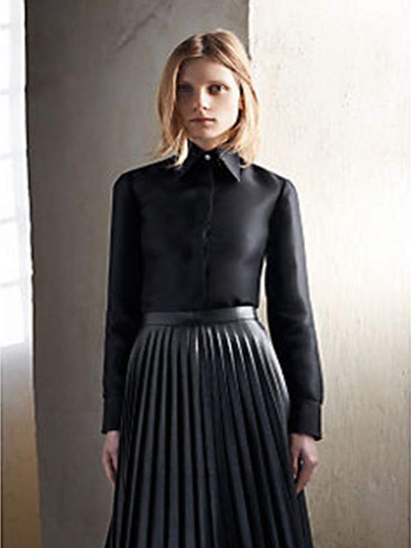 赛琳女装2022秋冬季黑色衬衫