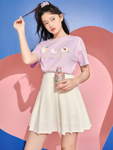 爱依服女装2022秋冬季白色百褶裙