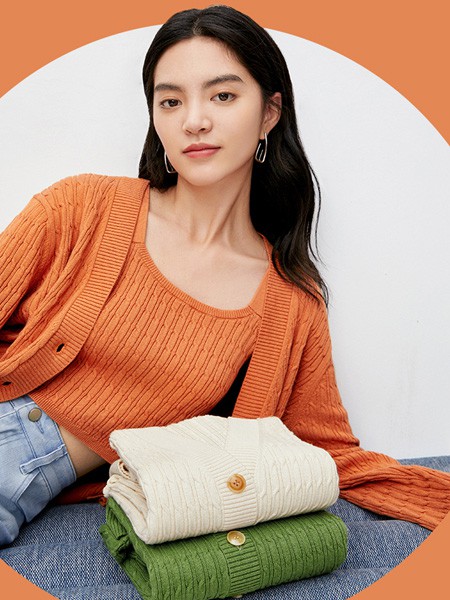 伊芙丽2022春夏季橙色背心