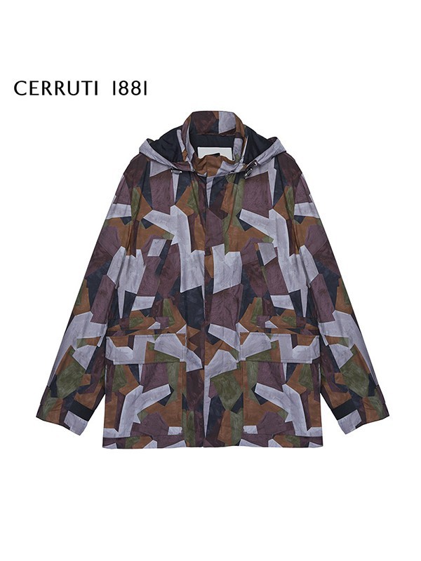 切瑞蒂2022秋冬季军绿色外套