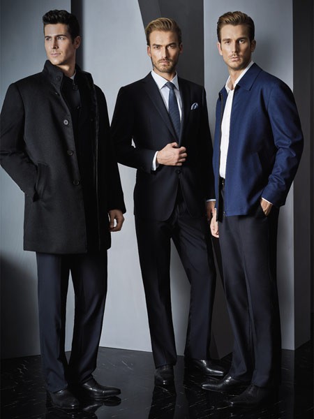 罗茜奥男装2022秋冬季黑色大衣