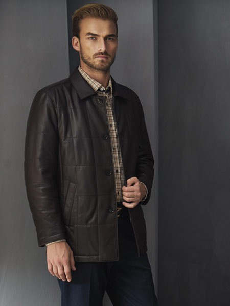 罗茜奥男装2022秋冬季黑色外套