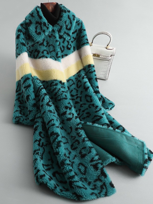 玛诗玛丽2022秋冬季绿色大衣