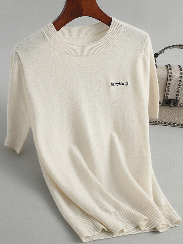 玛诗玛丽2022秋冬季白色毛衣