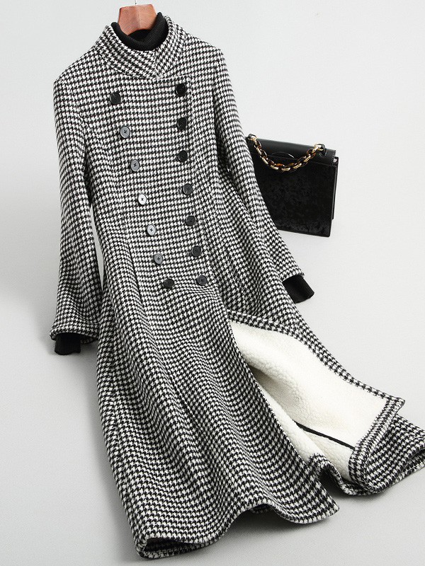 玛诗玛丽2022秋冬季灰色大衣