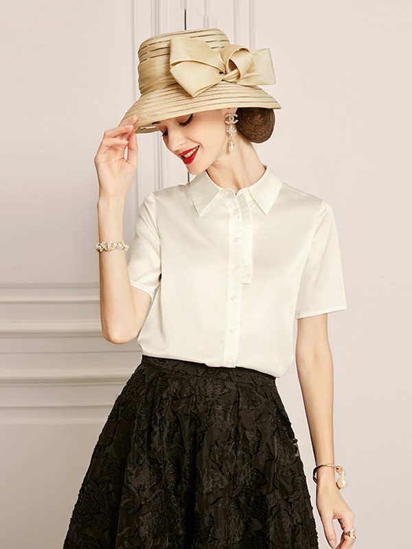 欧黎蔓女装2023春夏季黑色半身裙