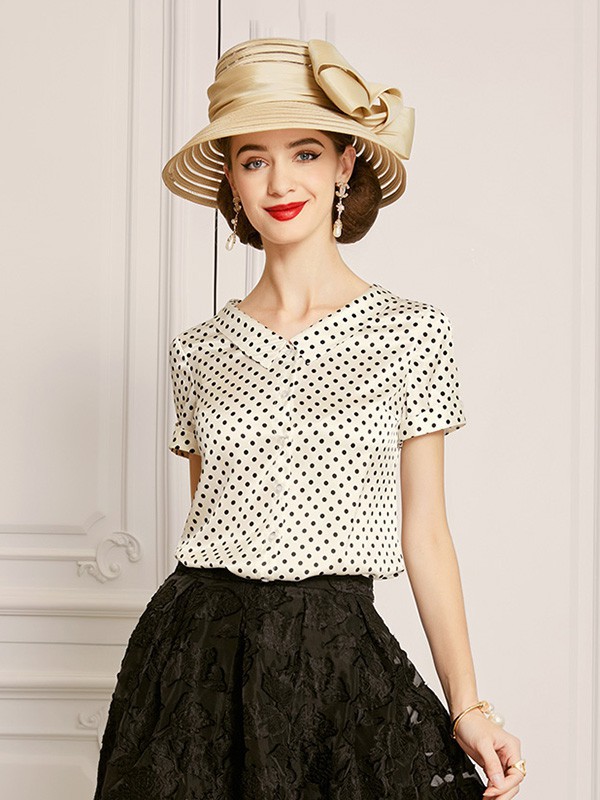 欧黎蔓女装2023春夏季白色上衣