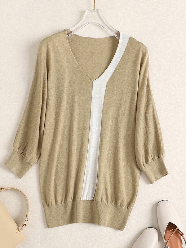 薇姿曼女装2023春夏季棕色针织衫