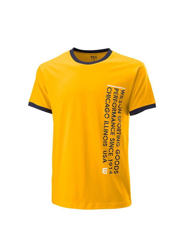 威尔胜2023春夏季黄色T恤