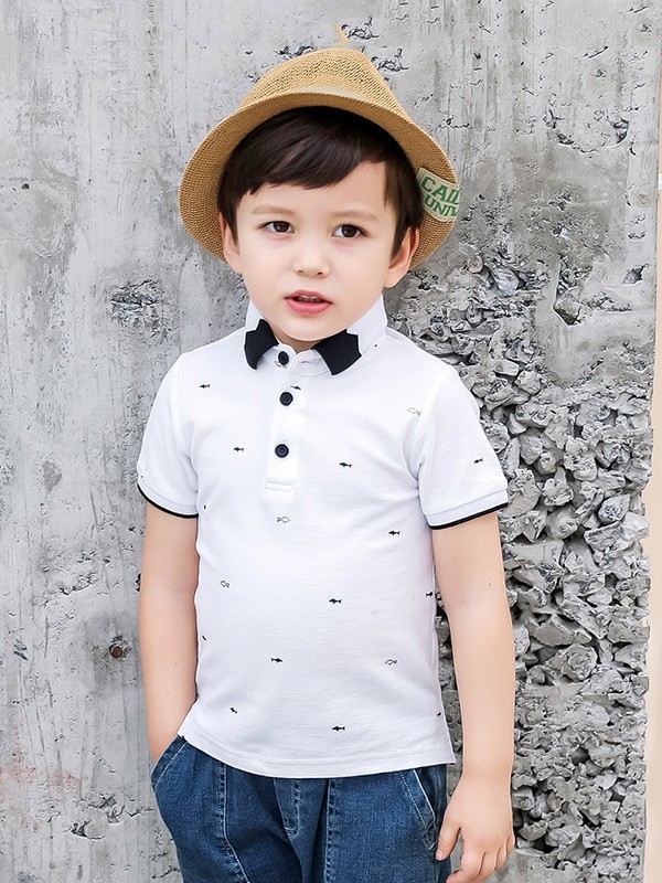 瑞保礼奥2023春夏季白色polo衫