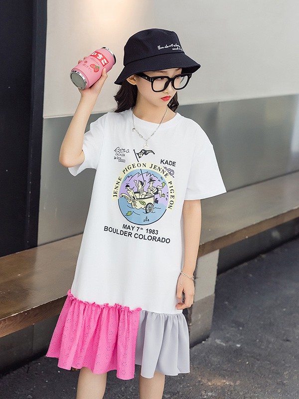 Fred&Ginger童装2023春夏季白色T恤