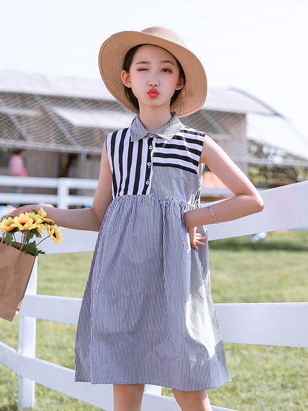 Fred&Ginger童装2023春夏季灰色连衣裙