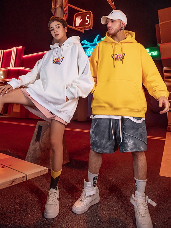 NUTHINK男装2022秋冬季黄色卫衣