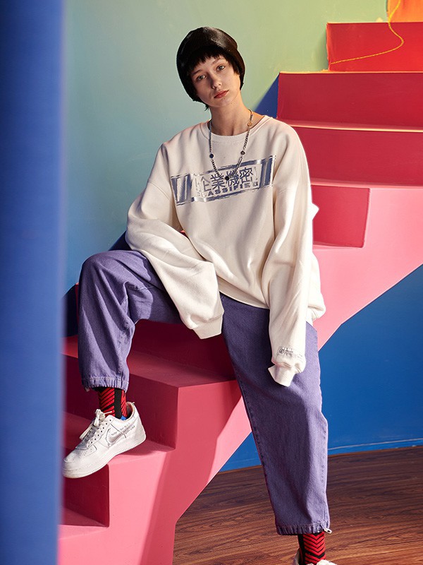 NUTHINK男装2022秋冬季白色T恤