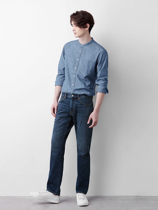 诚衣2023春夏季蓝色衬衫