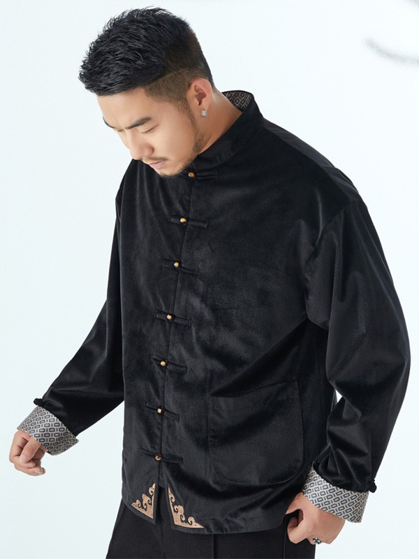 半墨2022秋冬季黑色外套