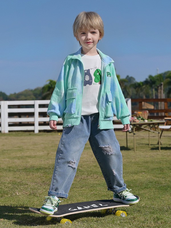 芭乐兔童装2023春夏季白色T恤