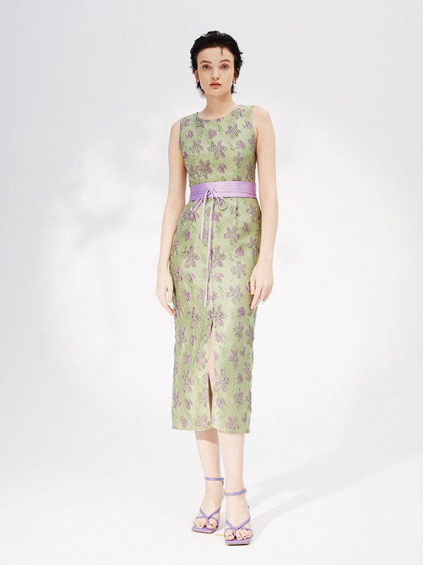 MYMO女装2023春夏季灰色连衣裙