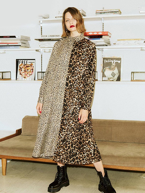 jouetie女装2022秋冬季棕色连衣裙