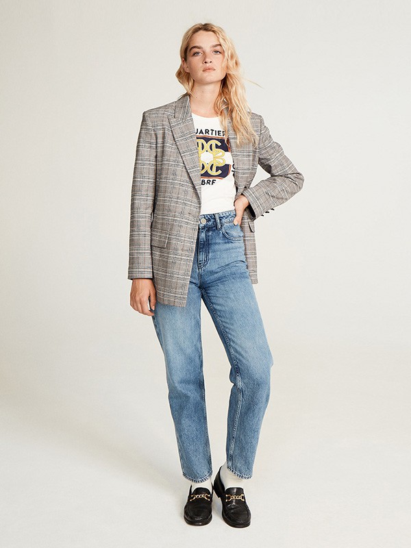 Maje2022秋冬季白色T恤