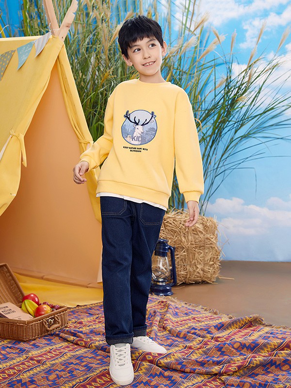 pawinpaw2022秋冬季黄色T恤