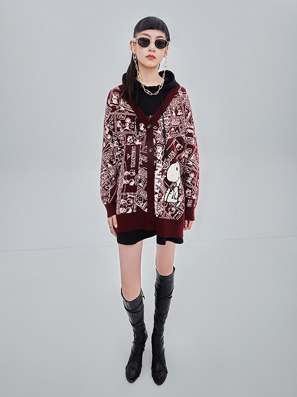 N女装2022秋冬季咖啡色短裙