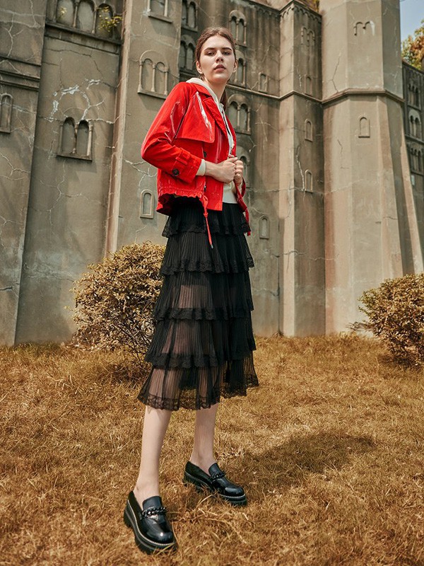 尚琳雅2022秋冬季黑色半身裙