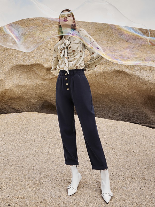 颜若妃2022秋冬季黑色长裤