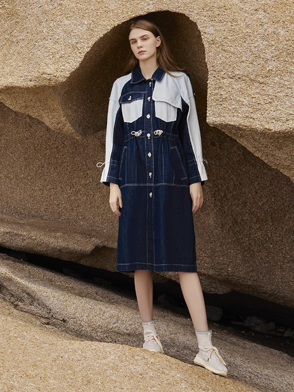 颜若妃2022秋冬季黑色半身裙