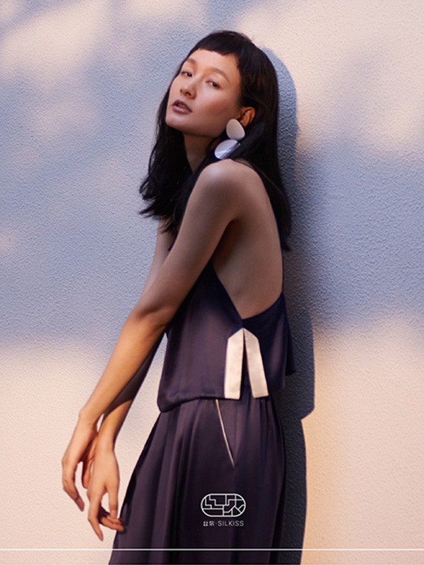 丝侬2023春夏季紫色家居服