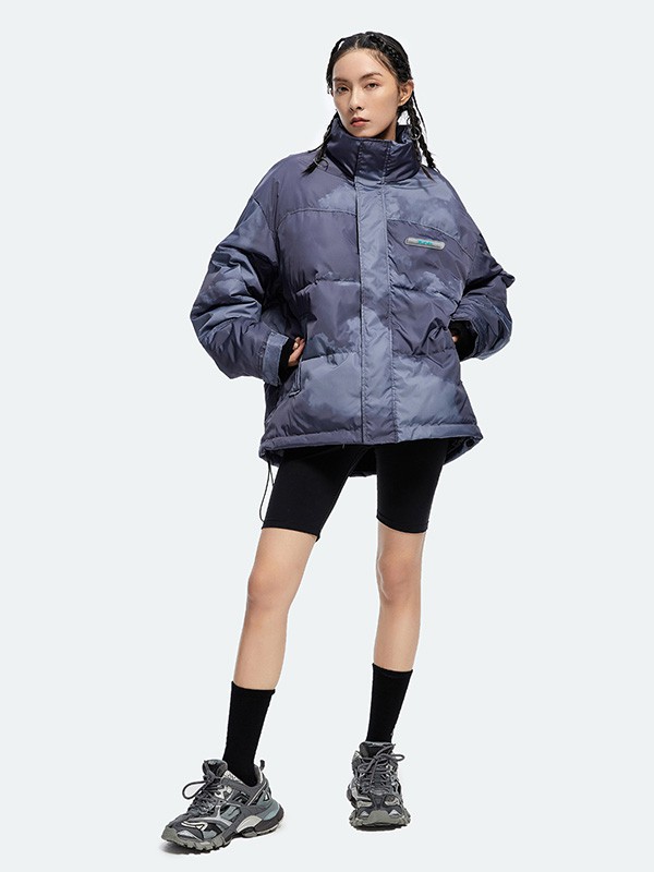 TGNS休闲装2022秋冬季紫色棉服