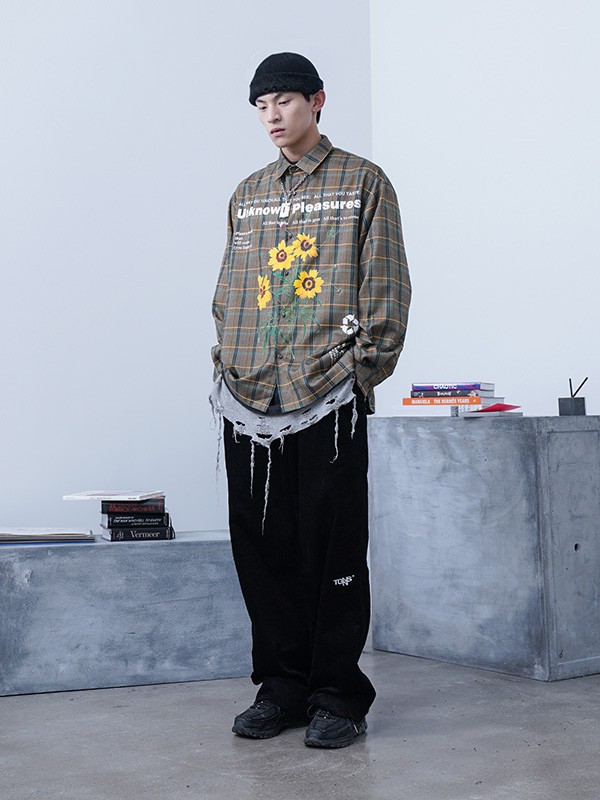 TGNS休闲装2022秋冬季黑色阔腿裤