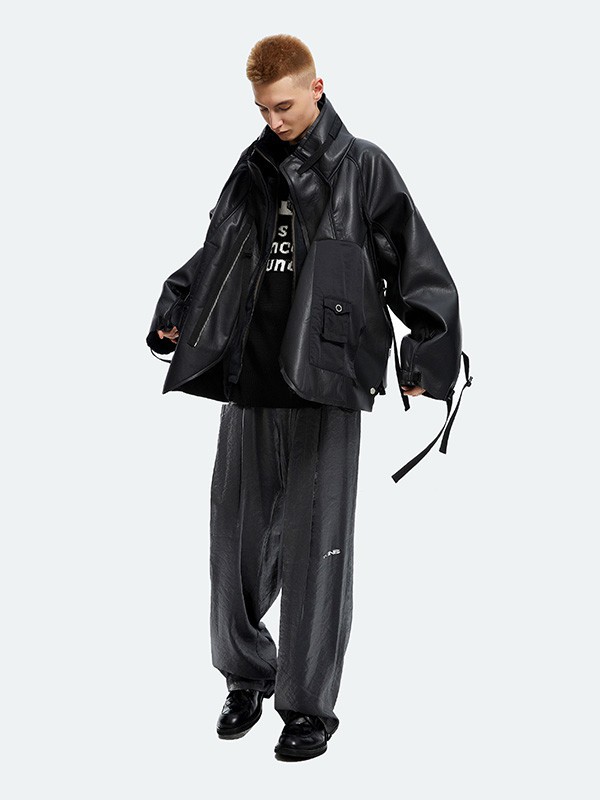 TGNS休闲装2022秋冬季黑色外套