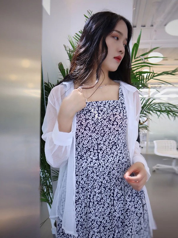 听说女装2023春夏季白色吊带裙