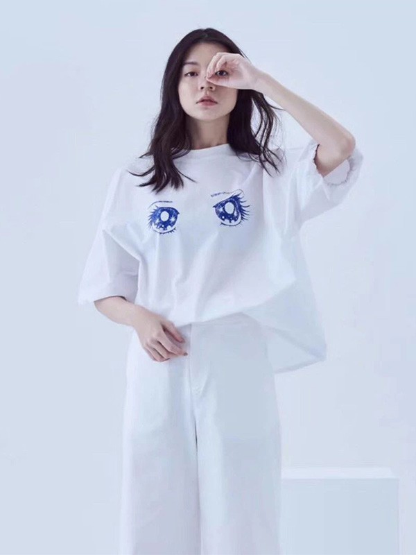 薄物女装2023春夏季白色T恤