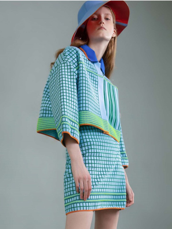 薄物女装2023春夏季蓝色短裤